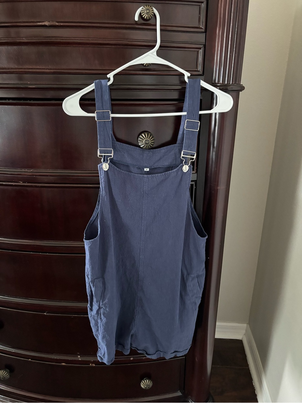 Amazon Navy Blue Casual Cotton Blend Shortalls Dungaree Romper